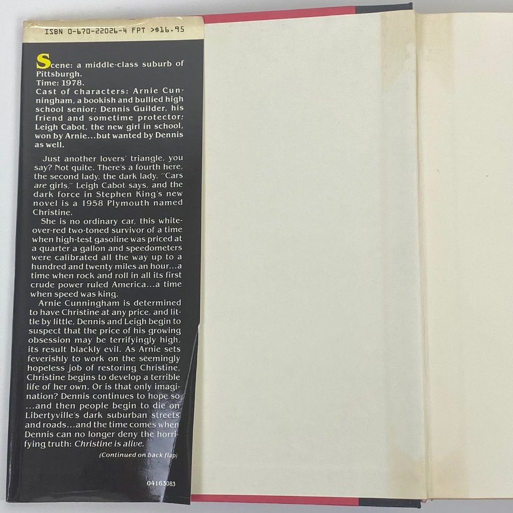 Christine by Stephen King 1983 Hardcover Book - Picture 7 of 12